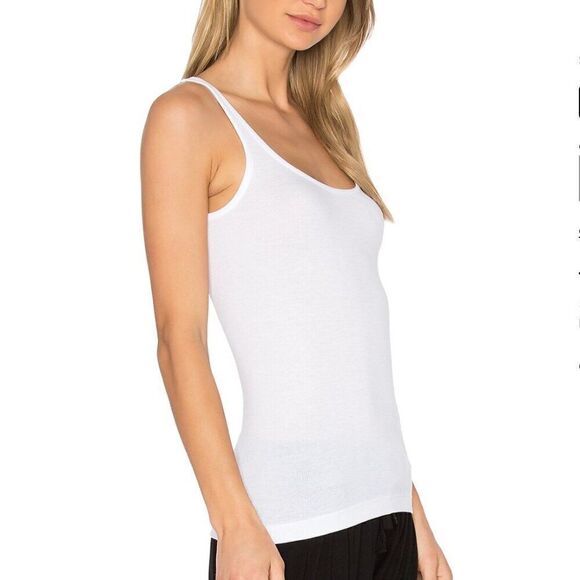 NWT XS White Vince Favorite Tank Modal Jersey Fitted Basic Soft BalletCore Long - Picture 9 of 10